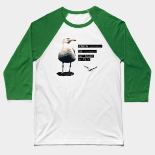 Seagull - Philosophy of LIFE Baseball T-Shirt